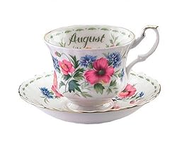 Royal Albert Flower Of The Month Collectable Teas August Cup and Saucer