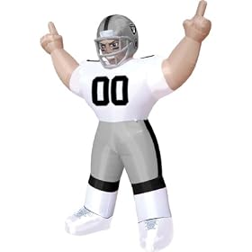 Click here to buy Oakland Raiders Tiny Inflatable Lawn Decoration.