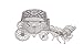 12 Cinderella Coach Wedding Carriage Favor Plastic - Clear