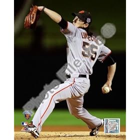  Tim Lincecum Game Five of the 2010 World Series Action - 8x10 Photo