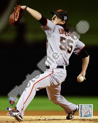 Tim Lincecum Game Five of the 2010 World Series Action - 8x10 Photo