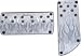 Bully Billet Aluminum Truck Gas & Brake Pedals Flame Pattern Fits Full-Size Pickup Trucks and SUVs