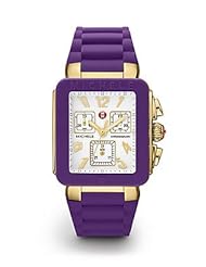 MICHELE Womens MWW06L000020 Park Jelly Bean Analog Display Swiss Quartz Purple Watch