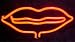 Red Hot Lips Neon Light Sign Dorm Game Room Bar Image