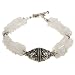 Handmade Moonstone Bracelet With Silver Detail