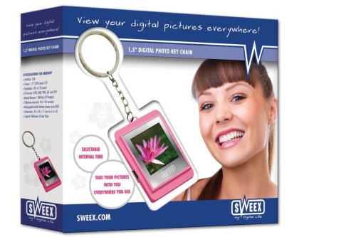 Buy Sweex 1.5" Digital Photo Key Chain - Pink online at Discounted New and Used prices. Delivered to your door with Off-The-Bookshelf.