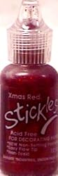 Ranger Stickles Glitter Glue 1/2-Ounce, Christmas Red