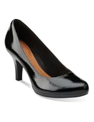From Amazon.com. Click for details:
 Shoes: Clarks Womens Tempt Appeal,Black Patent Leather,US 10 W - The Clarks Companies, N.A. Shoes: Clarks Womens Tempt Appeal,Black Patent Leather,US 10 W - The Clarks Companies, N.A.