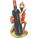 Drunk Pink Flamingo Lawn Yard Wine Bottle Holder