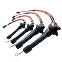 "BMW 91-93 318i (1.8L, L4, E36/M42, *Coil Pack with Old Body Style) Nology HotWires spark plug wires set (*Red) "