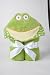 Green Frog Hood Bath Towel