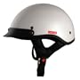 VCAN V531 Solid White Medium Half Helmet