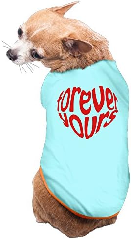 DUXA Forever Yours Heart Art Printing Fashion Cute Dog Shirt