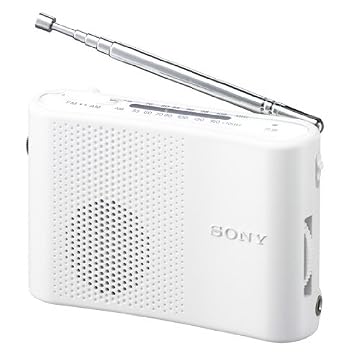SONY FM/AMハンディーポータブルラジオ ホワイト ICF-51/W