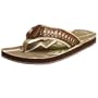 Cudas Men's Jed Thong Sandal,Brown,11 M