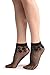 LissKiss Black With Wine Leaves Socks Ankle High - Socks