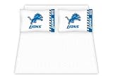 Best Quality Micro Fiber Sheet Set - Detroit Lions NFL /Color White Size Queen