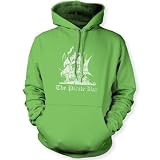 The Pirate Bay Distressed (White) Unisex Hooded Sweatshirt