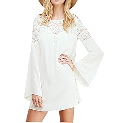 Sexy Lace Flared-Skirt Chiffon/Cotton/Polyester Spring Summer Wedding Dress 