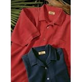 100% Textured Silk Camp Shirt with Pineapple and Palm Tree Pattern (Regular and Big and Tall Sizes) at Bigmansland.com