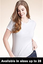 Plus Pure Cotton Round Neck Jersey T Shirt