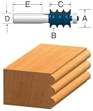 BOSCH 84610M 1/8-Inch Radius Multi-Bead/Reeding Router Bit 1/4-Inch Shank With Bearing