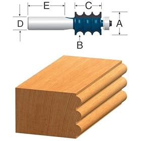 Click here to buy BOSCH 84611M 1 8-Inch Radius Multi-Bead Reeding Router Bit 1 2-Inch Shank With Bearing by Bosch.