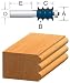 BOSCH 84610M 1/8-Inch Radius Multi-Bead/Reeding Router Bit 1/4-Inch Shank With Bearing