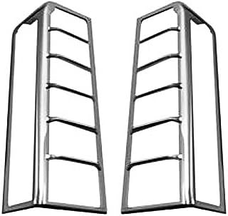 Hummer H3 Triple Chrome Plated Tail Light Bezel Covers (Fits: 2006-2009)