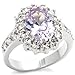Size 7 Light Amethyst Cubic Zirconia Brass Rhodium title=