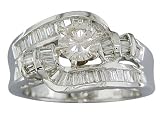 EGL CERTIFIED 1.28CTTW DIAMOND WHITE GOLD RING