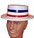USA Fourth of July Hat - Patriotic Skimmer Party Hats by Funny Party Hats®