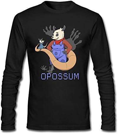 CaiXing Opossum Cotton Long Sleeve Tshirt For Man