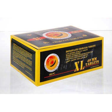 Instant-Lite schnellzündende Kohle 40mm - 100er Pack