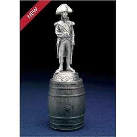 Lord Nelson Battle of Trafalgar English Pewter Bottle Stopper