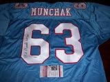 Mike Munchak Signed Jersey - penn State hof titans Jsa coa - Autographed NFL Jerseys