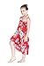 Girl Hawaiian Halter Dress in Hibiscus Red