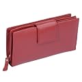 Portefeuille pour femme BASIC , cuir v�ritable, cherry