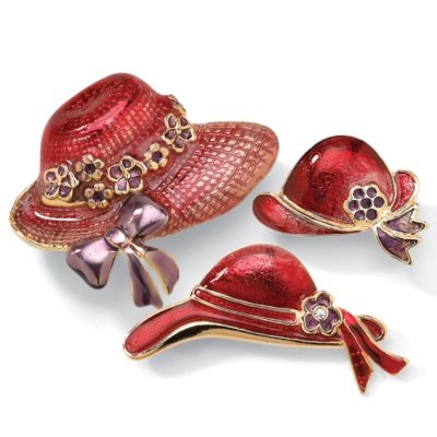 3-Piece Enamel Hat Pin Set