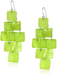 Kenneth Cole New York "Shell Brilliance" Shaky Shell Chandelier Drop Earrings