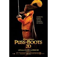 PUSS IN BOOTS - ANTONIO BANDERAS - US MOVIE FILM WALL POSTER - 30CM X 43CM