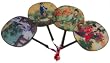Round Asian Print Hand Fan