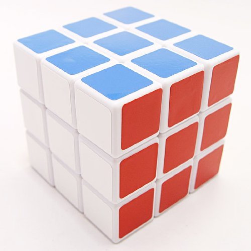 Lanlan-Blue-Magic-3X3-Sticker-Speed-CubeWhite