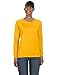 Gildan Heavy Cotton Ladies Missy Fit Long-Sleeve T-Shirt, Large, GOLD