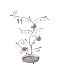 Mele & Co. Ivy Jewelry Stand (Frosted Glass)