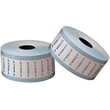 PM Company SecurIT $2 Nickel Automatic Coin Wrap Rolls, White/Blue, 1900 Wrappers per Roll, 8 Rolls per Carton (51905)
