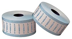 PM Company SecurIT $2 Nickel Automatic Coin Wrap Rolls, White/Blue, 1900 Wrappers per Roll, 8 Rolls per Carton (51905)