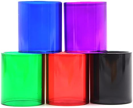 5pcs SMOK TFV4 Replacement Replace Glass Tank Tube Cap Colorful