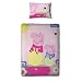 Character World Peppa Pig Adorable Junior Panel Duvet Set