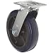 RWM Casters 46 Series Plate Caster, Swivel, Urethane on Polypropylene Wheel